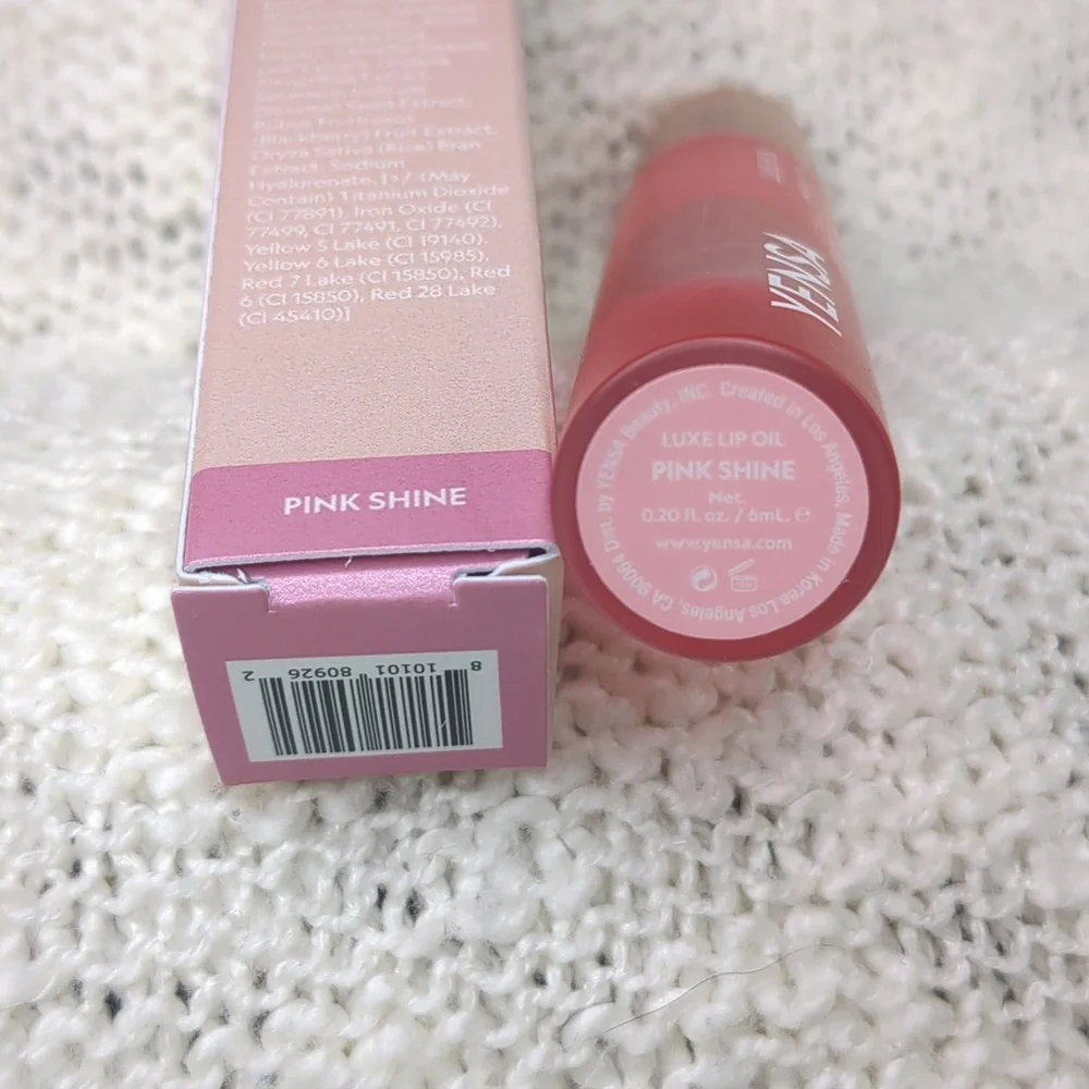 Yensa Luxe Lip Oil in Pink Shine, 6ml/0.20fl oz